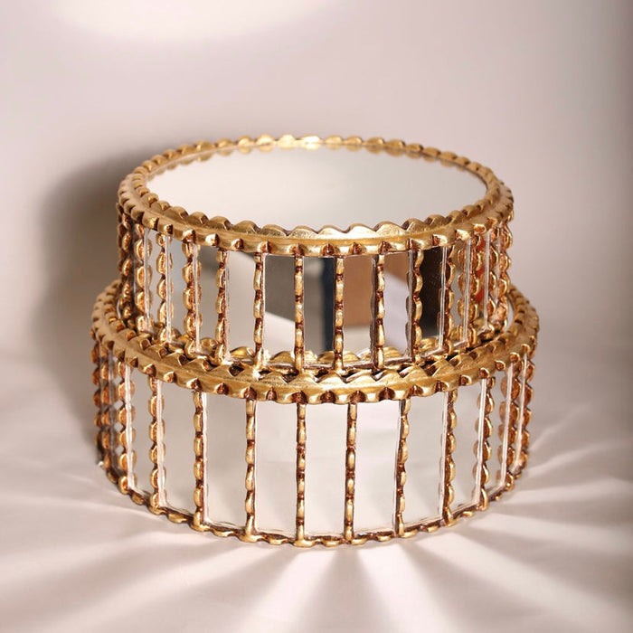 Base Espejo Oro - 30cm