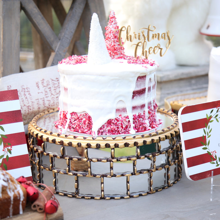 Base Mosaicos Oro - 35cm