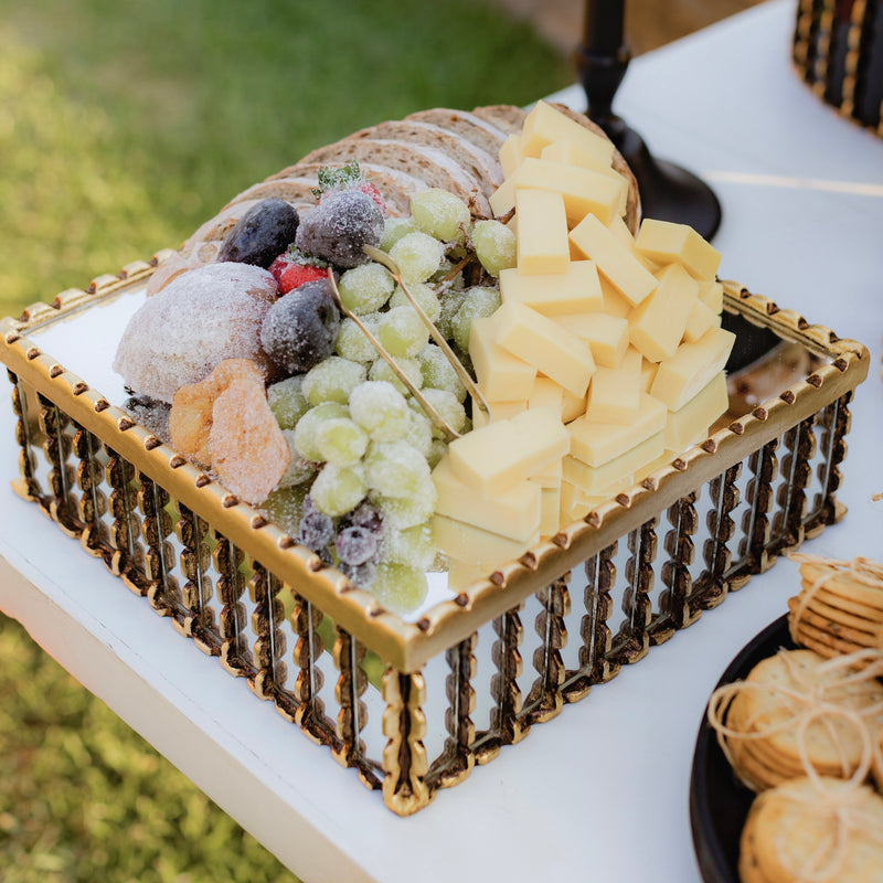 Base Cuadrada Oro-Chica- Stripes Collection